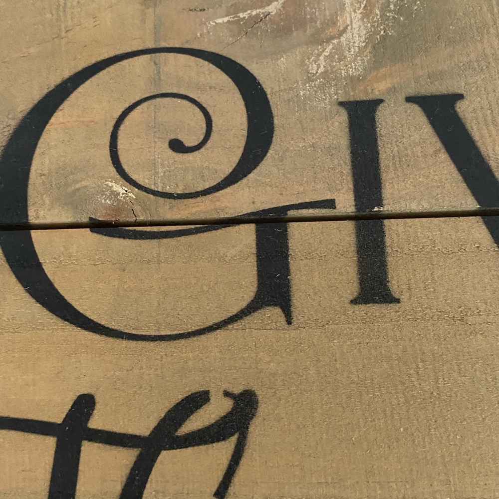 Rustic Brown Wall Decor Sign - Picture 2 of 5